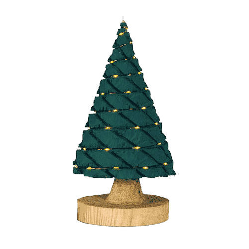 Kerstboompje 60 cm groen met USB LED-verlichting