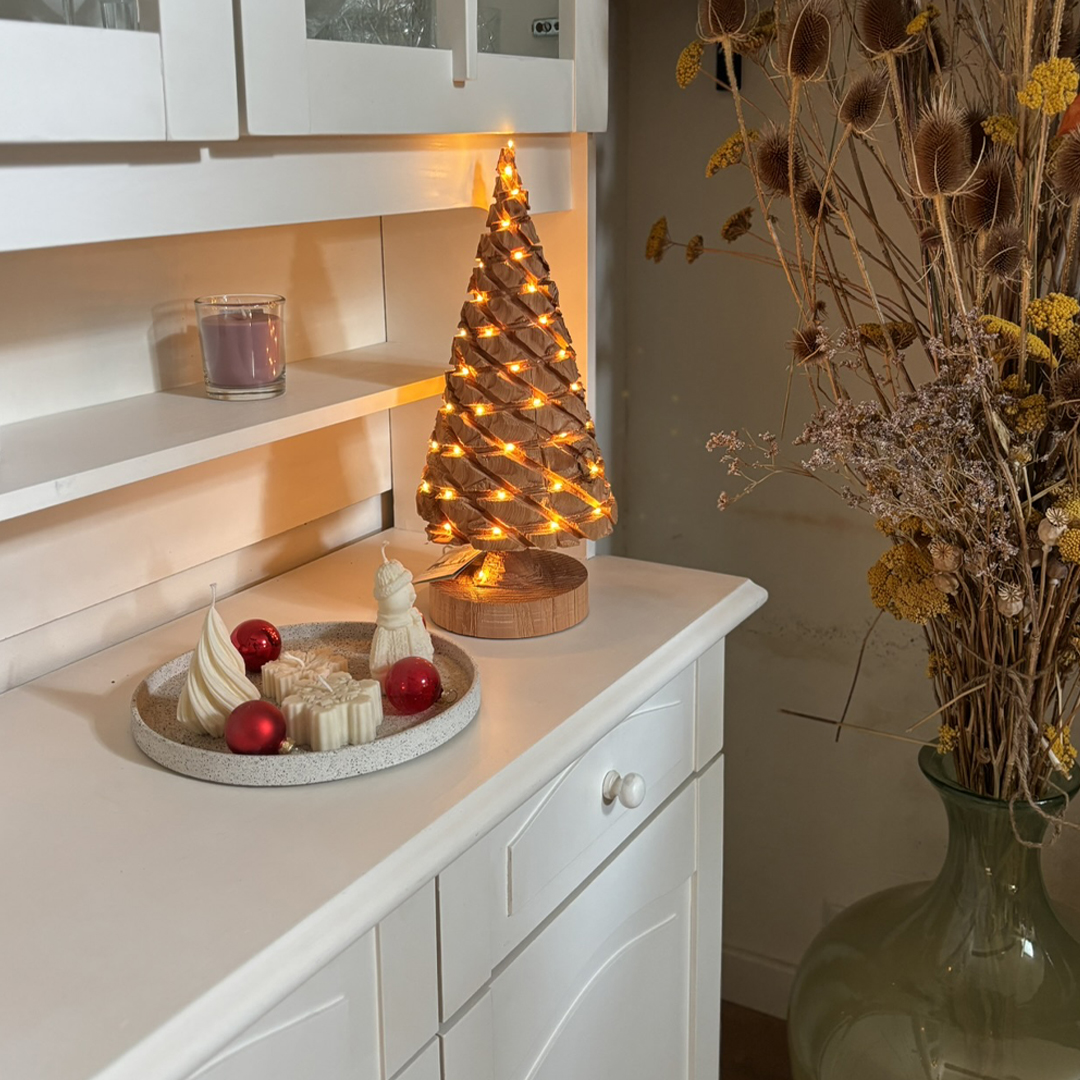 Kerstboom met batterij verlichting